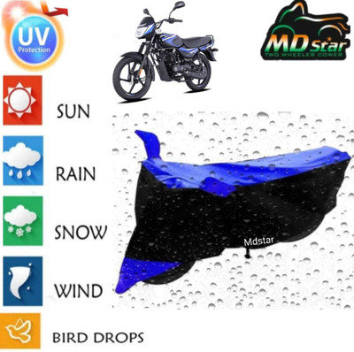 Mdstar Waterproof Two Wheeler Cover for Suzuki(Electric Optima HS500 ER BS6, Blue)