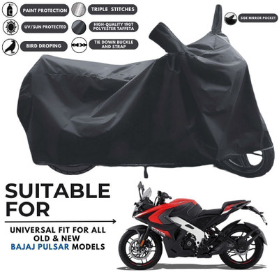 DeepShakshi AUTOMOTIVE Two Wheeler Cover for Bajaj(Pulsar 200 BS6, Black)
