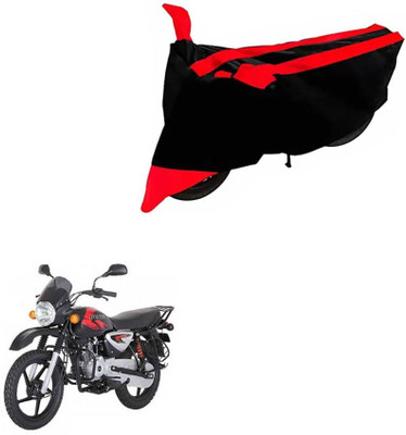 DeepShakshi AUTOMOTIVE Two Wheeler Cover for Bajaj(Boxer, Black, Red)