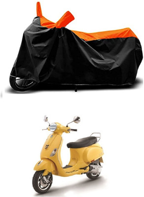 VESMEI Two Wheeler Cover for Vespa(VXL 150 BS6, Orange)