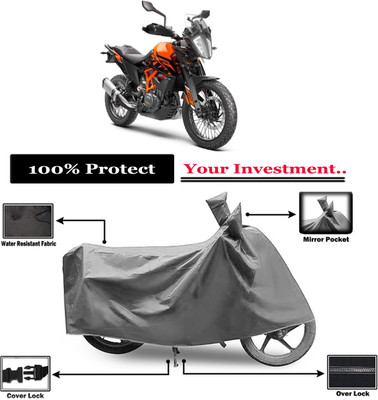 Amexride Two Wheeler Cover for KTM(390 Adventure BS6, Grey)