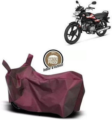 OliverX Waterproof Two Wheeler Cover for Hero(HF Deluxe BS6, Maroon)