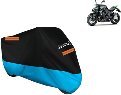 Juvdoxj Waterproof Two Wheeler Cover for Kawasaki(Z1000, Blue, Black)