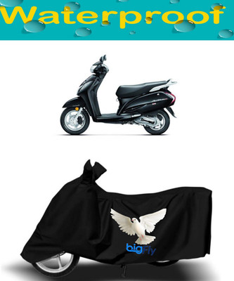 BigFly Waterproof Two Wheeler Cover for Honda(Activa 4G, Black)
