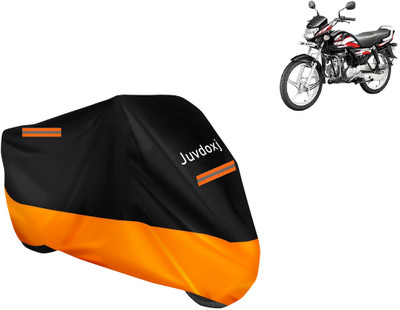 Juvdoxj Waterproof Two Wheeler Cover for Hero(MotoCorp HF Deluxe, Orange)