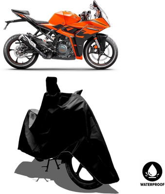 Amexride Waterproof Two Wheeler Cover for KTM(RC 390, Black)