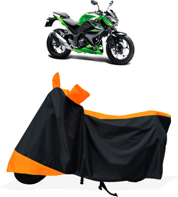Tricway Two Wheeler Cover for Kawasaki(Z250 BS6, Orange)