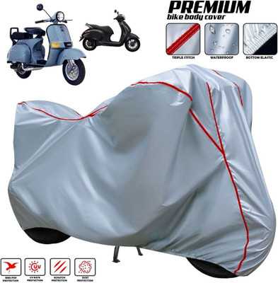 xodi Waterproof Two Wheeler Cover for Bajaj(Chetak, Silver, Red, Multicolor)