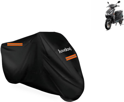 Juvdoxj Waterproof Two Wheeler Cover for Hero(Motocorp Electric Atria, Black)