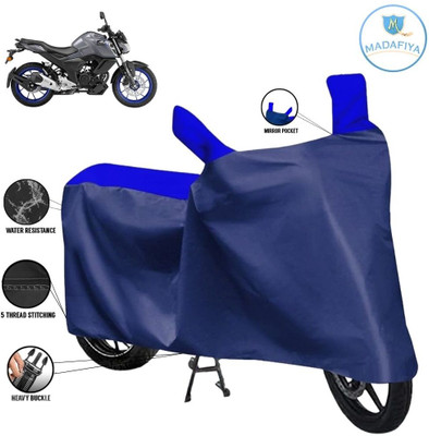 MADAFIYA Waterproof Two Wheeler Cover for Yamaha(FZ-S, Blue, Multicolor)