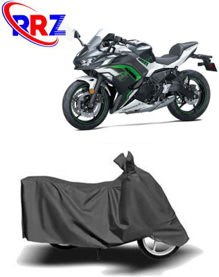 RRZ Waterproof Two Wheeler Cover for Kawasaki(Ninja 650, Grey)