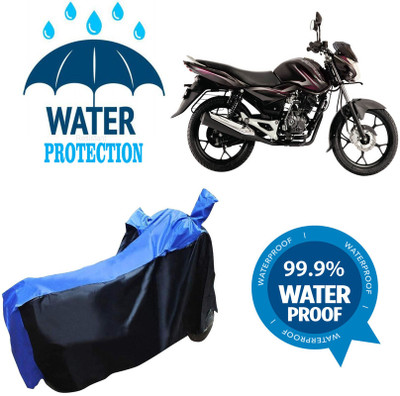 RTS COLLECTIONS Waterproof Two Wheeler Cover for Bajaj(Discover, Multicolor)
