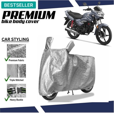 Car Styling Waterproof Two Wheeler Cover for Honda(Shine, Silver)