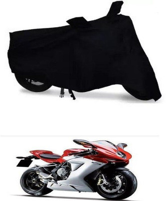 DeepShakshi AUTOMOTIVE Waterproof Two Wheeler Cover for MV Agusta(F3, Black)