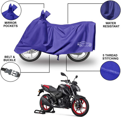 Defendo Waterproof Two Wheeler Cover for TVS(Apache RTR 160, Blue)
