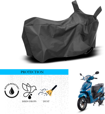 ANTHUB Waterproof Two Wheeler Cover for Hero(Electric Optima, Black)