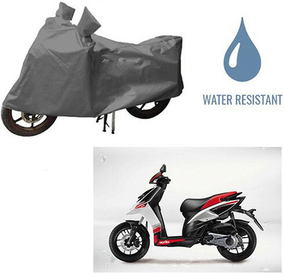 DeepShakshi AUTOMOTIVE Waterproof Two Wheeler Cover for Aprilia(SR 125, Grey)