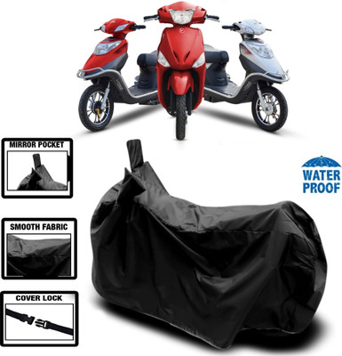 DeepShakshi AUTOMOTIVE Waterproof Two Wheeler Cover for Universal For Bike(Electric, Black)