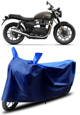 MADAFIYA Two Wheeler Cover for Triumph(Street Twin, Blue)