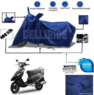 TPNYKR Waterproof Two Wheeler Cover for TVS(Scooty, Blue)