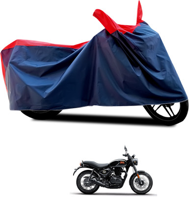 PAGORA Waterproof Two Wheeler Cover for Royal Enfield(Hunter 350, Black, Red)