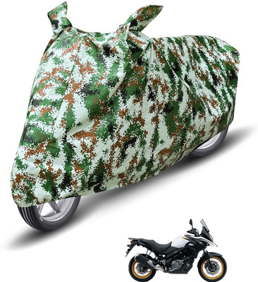 MOCKHE Waterproof Two Wheeler Cover for Suzuki(Green)