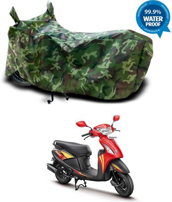 Genipap Waterproof Two Wheeler Cover for Hero(Pleasure, Multicolor)