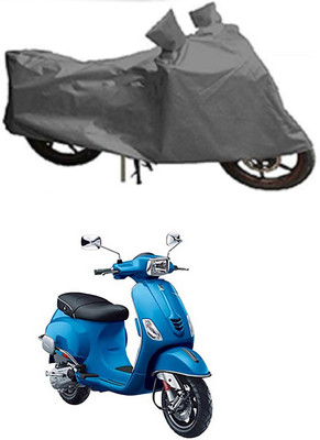 MMSSTAR Waterproof Two Wheeler Cover for Piaggio(Vespa LX 125, Grey)