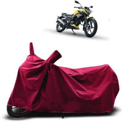 DeepShakshi AUTOMOTIVE Two Wheeler Cover for Hero(MotoCorp Pleasure Plus, Maroon)