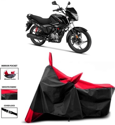 WMIZEXA Two Wheeler Cover for Hero(Glamour BS6, Red, Black)