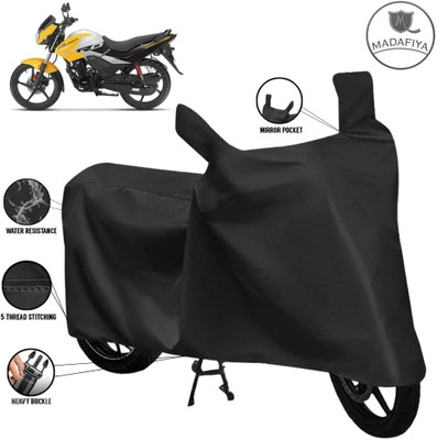 MADAFIYA Waterproof Two Wheeler Cover for Hero(Passion Pro, Black)