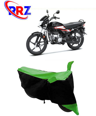 RRZ Waterproof Two Wheeler Cover for Hero(HF, Black, Green)