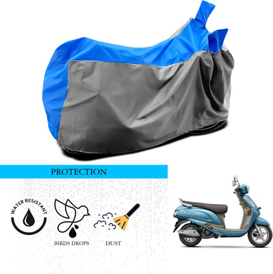 ANTHUB Waterproof Two Wheeler Cover for Suzuki(Access SE, Grey, Blue)