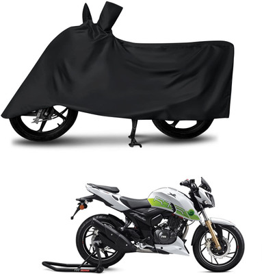 KEDIT Two Wheeler Cover for TVS(Apache RTR 200 Fi E100, Black)