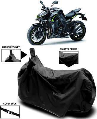 MMSSTAR Waterproof Two Wheeler Cover for Kawasaki(Z1000, Black)