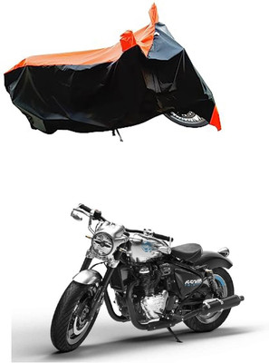 VESMEI Two Wheeler Cover for Royal Enfield(Cruiser BS6, Orange)