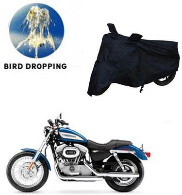 MMSSTAR Waterproof Two Wheeler Cover for Harley Davidson(XL 883, Black)