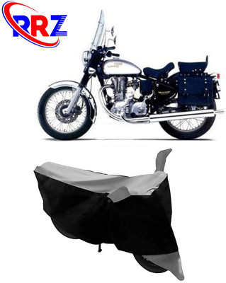 RRZ Waterproof Two Wheeler Cover for Royal Enfield(Machismo 350, Black, Grey)