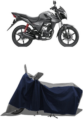 SUGASHRI Waterproof Two Wheeler Cover for Honda(CB Twister, Grey, Blue)