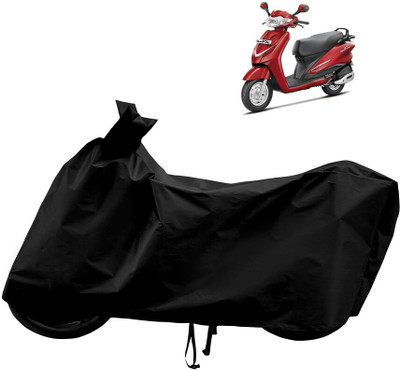 Horseyaart Waterproof Two Wheeler Cover for Hero(Duet LX 110CC, Black)