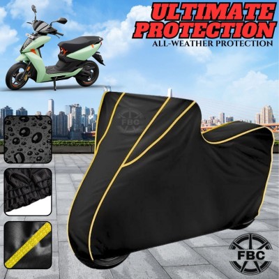 FBC Waterproof Two Wheeler Cover for Ather(450 X, Black)