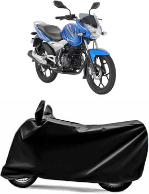 V VINTON Two Wheeler Cover for Bajaj(Discover 125 DTS-i, Black)