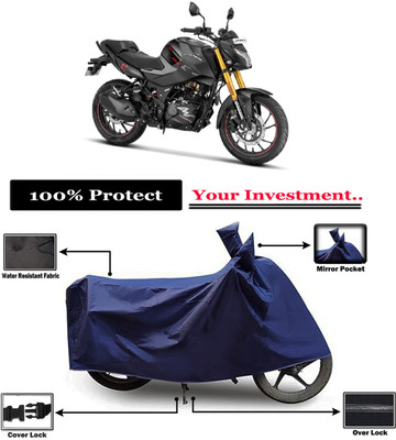 Amexride Two Wheeler Cover for Hero(Xtreme 160 R, Blue)