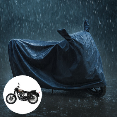 CODOKI Waterproof Two Wheeler Cover for Royal Enfield(Bullet 350 Twinspark, Black)