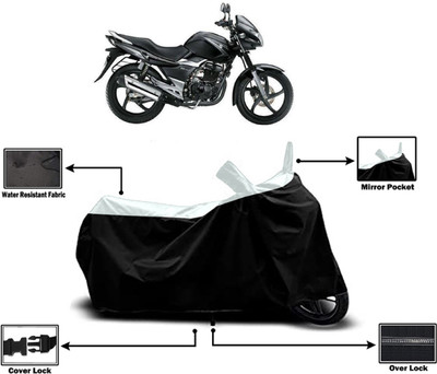 Amexride Two Wheeler Cover for Suzuki(GS 150R, White)