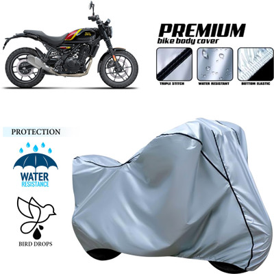 GOSHIV-car and bike accessories Waterproof Two Wheeler Cover for Royal Enfield(Silver)