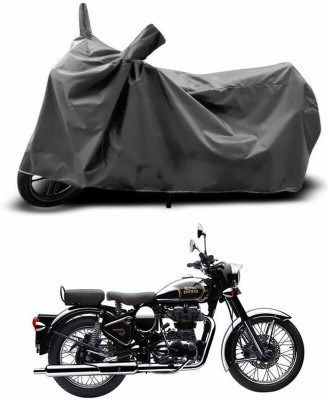 DeepShakshi AUTOMOTIVE Two Wheeler Cover for Royal Enfield(Classic Chrome, Grey)
