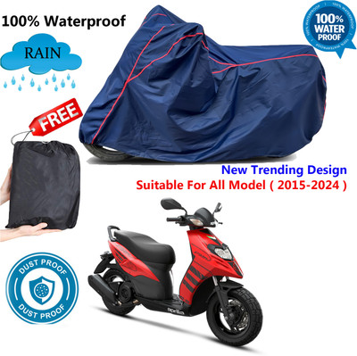 AutoGalaxy Waterproof Two Wheeler Cover for Aprilia(Storm 125, Blue, Red)