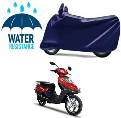 Mdstar Waterproof Two Wheeler Cover for Hero(Electric Flash, Blue)