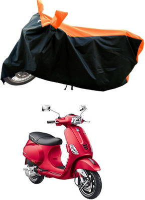 DeepShakshi AUTOMOTIVE Waterproof Two Wheeler Cover for Vespa(Vespa SXL 150, Orange)